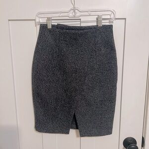 Mercy Gray Pencil Skirt Size Small Made in Korea workwear academia